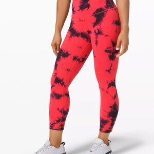 Wunder Train Legging EUC 10 25" Tie Dye Carnation HR